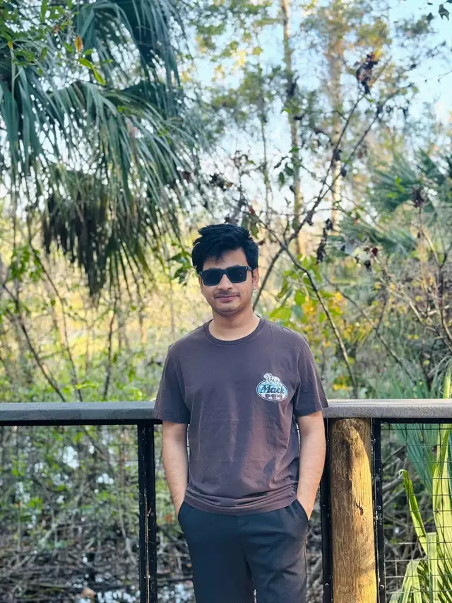 Naim Bin Hasan on a nature trail in Florida.